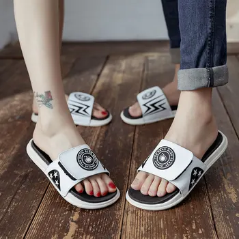 

Women Beach Slippers Anti-slip Lovers Outdoor Flip Flops 2020 Summer Shoes Woman Men Fashion Slides Slip On Unisex Sandals IP104