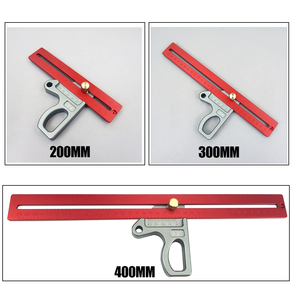 

High Precision 45/90 Degree Angle Ruler Height Gauge Woodworking Measuring Tool Scriber