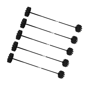 

5 Pieces Archery Plastic Arrow Rack Holder Arrow Display - 12 Arrows Separator Quiver - Black