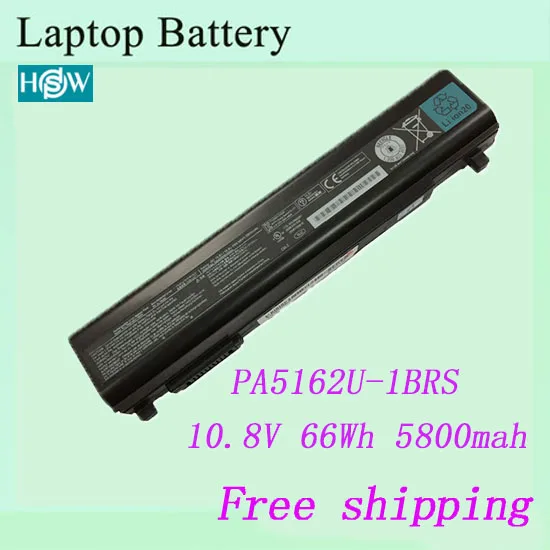 Абсолютно новый оригинальный ноутбук аккумулятор для Toshiba PA5162U-1BRS PA5163U-1BRS PABAS280
