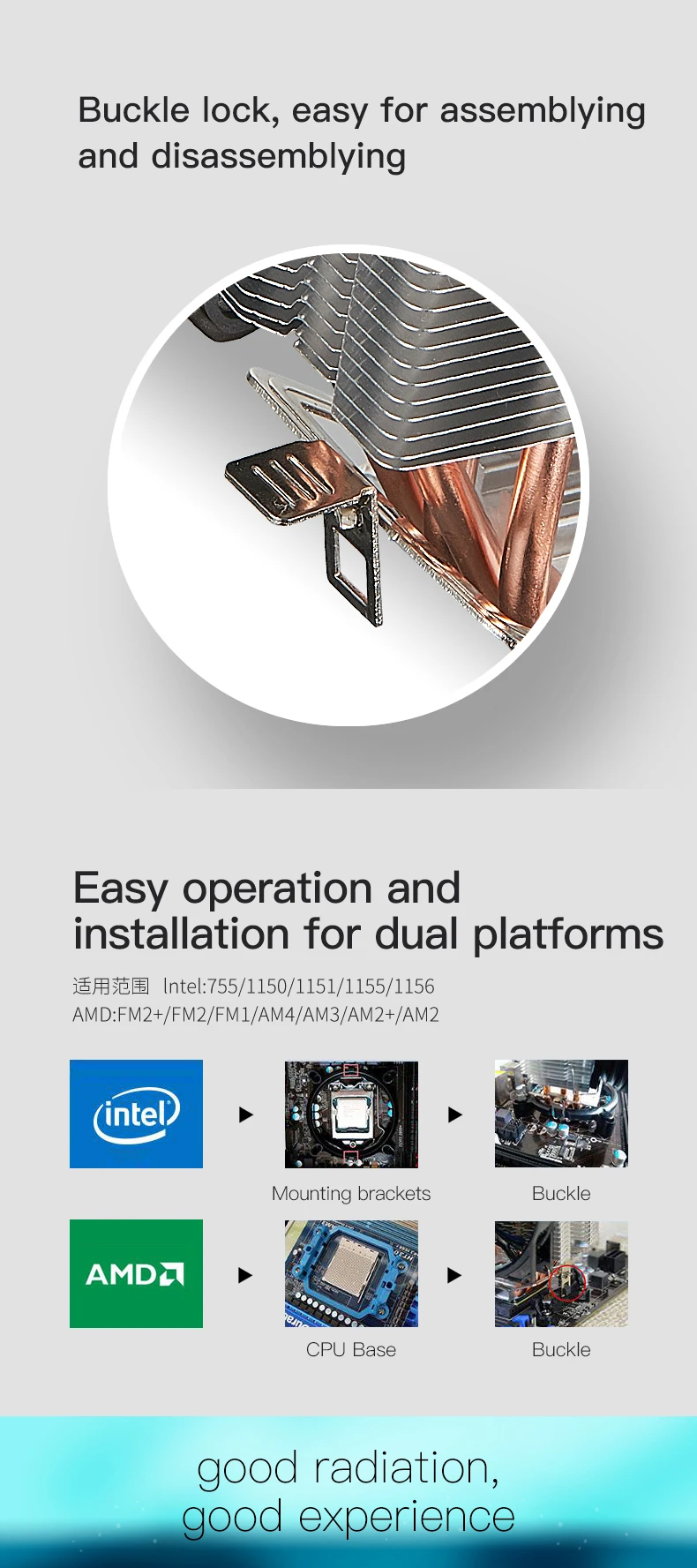 4 tubos de calor para intel lga