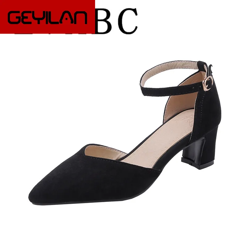 

Women's sandals 2019 new summer high heel sandals with Fish mouth 5.5 cm heel simple fashion sandals Size 31- 48 Women's Heels