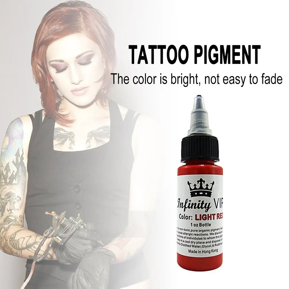 30ML/Bottle Professional Tattoo Pigment Inks Safe Half Permanent Tattoo Paints Supplies For Body Beauty Art Ink