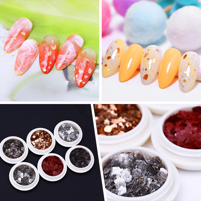 

1 Box Nail Art Mix Glitter Sequins Powder Laser Gradient Shinning Colorful Powder 3D DIY Charm Dust for Nail Accessories