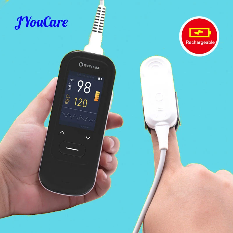 

JYouCare Medical Handheld Pulse Oximeter Portable Rechargeable Heart Rate Monitor Adult Children newborns Neonatal kids Oximetro