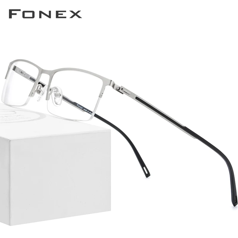 FONEX очки с оправой из сплава полуоправы полуквадратные от близорукости по