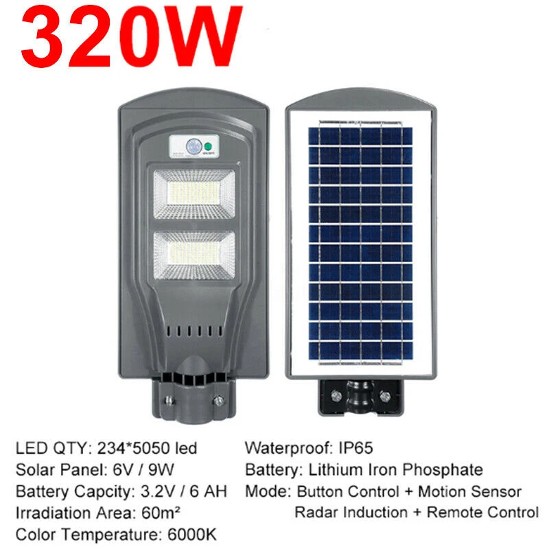 

Waterproof Solar Street Light Motion Sensor Wall Garden Lamp Remote Landscape And Walkway Light For Patio Outdoor