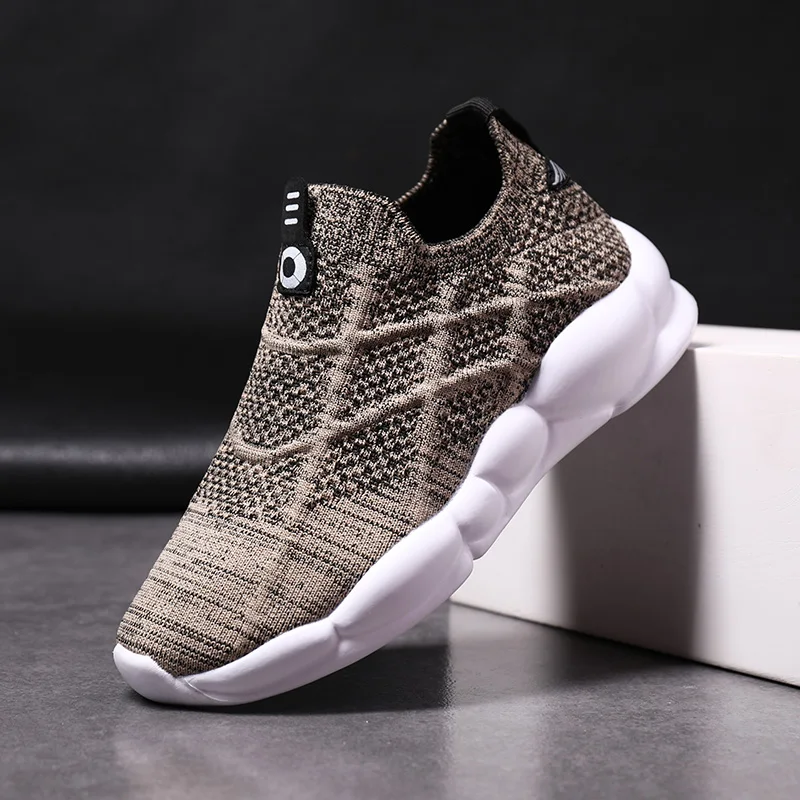 

New Fashion Autumn Damping Outsole Slip Flying Weaving Kids Sneakers Child Running Shoes Design Children Sports Shoes Boys