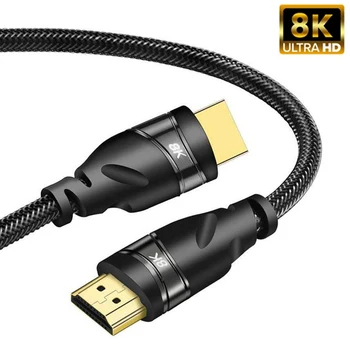 

HDMI Cable HDMI to HDMI 2.1 4K @120HZ 8K @60HZ RGB Ycbcr4:4:4 48Gbps cable for PS4 TVbox 8K Splitter Switch Box Extender 3M HDMI