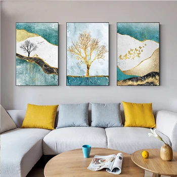 

Nordic Golden Tree 5d diy diamond painting cross stitch full square/round mosaic abstract diamond embroidery wall art home decor