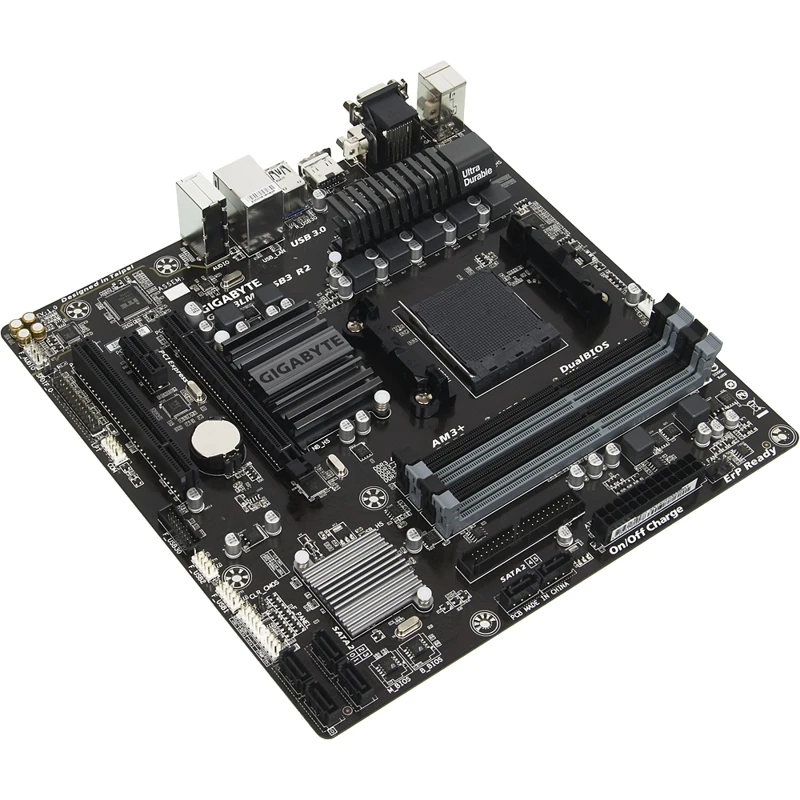 Материнская плата Gigabyte GA-78LMT-USB3 R2 Soc-AM3+ AMD 760G 4xDDR3 mATX AC`97 8ch(7.1) GbLAN RAID