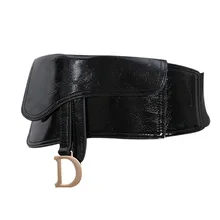 Fashion Womens Leather Belts Fashion Soft Self Tie Wrap Around Waist Band Belt Bowknot Bind Wide Waistband Female Belts