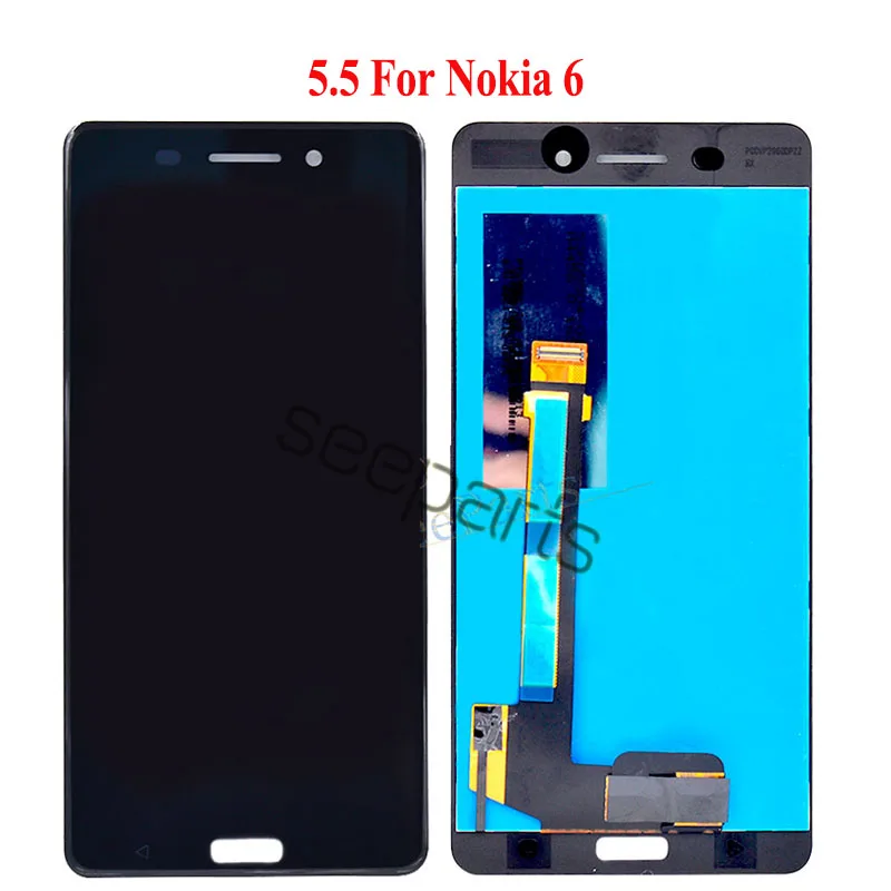 Для Nokia6 Nokia 6 1 ЖК дисплей сенсорный экран дигитайзер X6 2018 TA 1045 1050 для Plus Замена|6 lcd