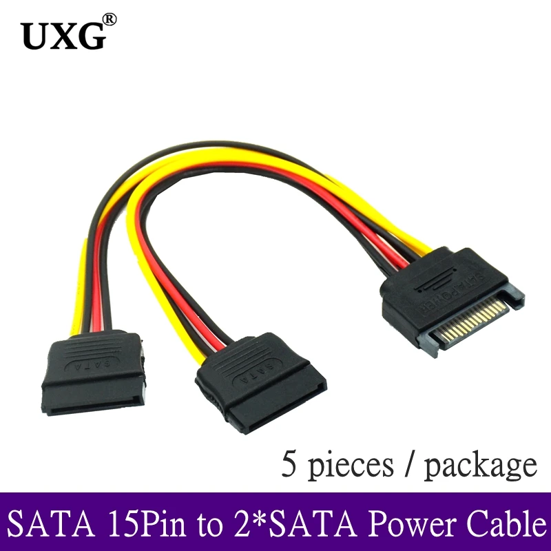 P52 Disque dur SATA Câble Adaptateur USB mâle vers SATA 15 broches Câble d'alimentation pour PC 