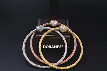 

Brand DORANPS 925 bracelet for women jewelry designer bracelets bangle charm orginal beads snake chain lady gifts
