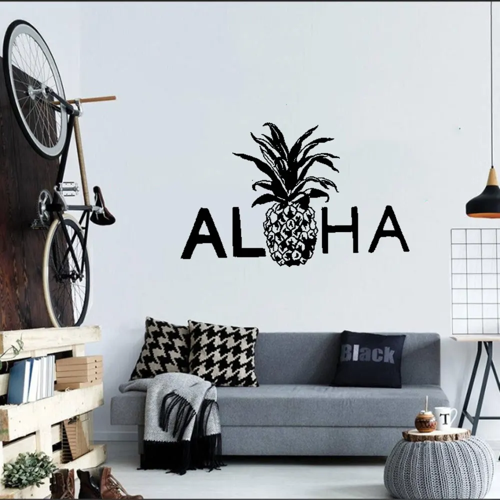 

Pineapple Pattern Fruit Design Wall Sticker for Kids Room Decoration Vinyl Self Wall Decal Waterproof Art Decor Mural DW3423