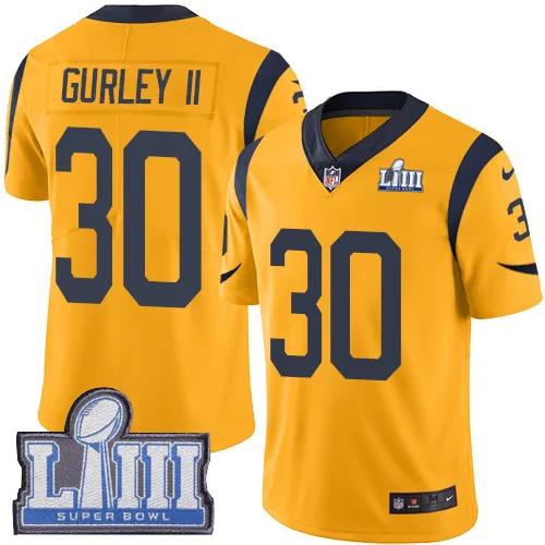 Супер Rams Bowl Лос-Анжелес Джерси 30 Тодд Герли II 99 Аарон Дональд 18 Купер Kupp 12 Брэндин повара сшитые майки