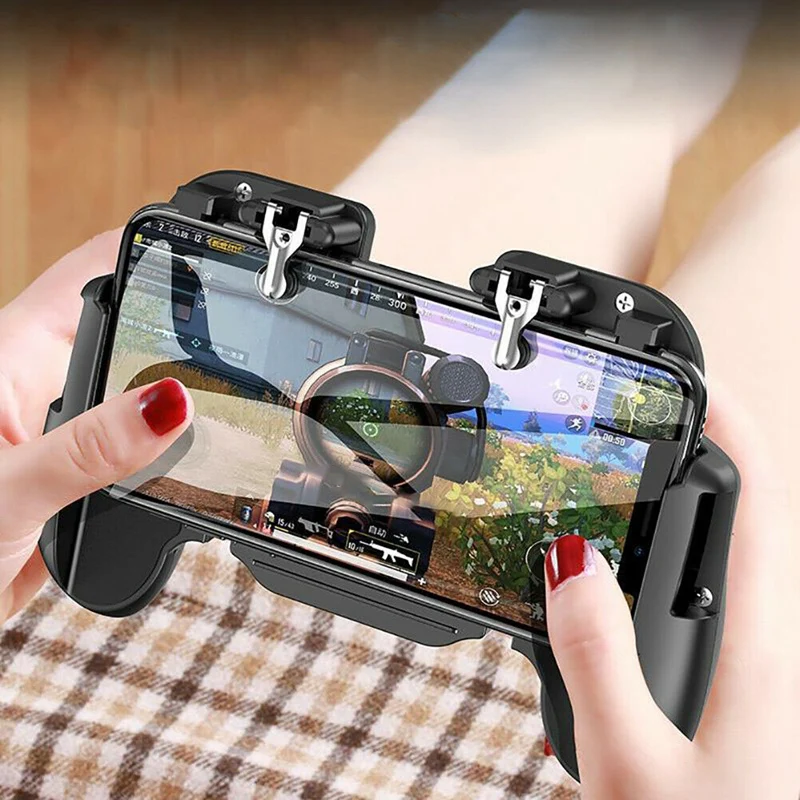  Phone Game H5 Cooler Cooling Fan Gamepad Controller Fire Hand Grip For Pubg