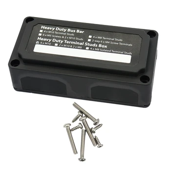 

Heavy Duty Bus-Bar Terminal Board 200A with 4x10mm Power Terminals