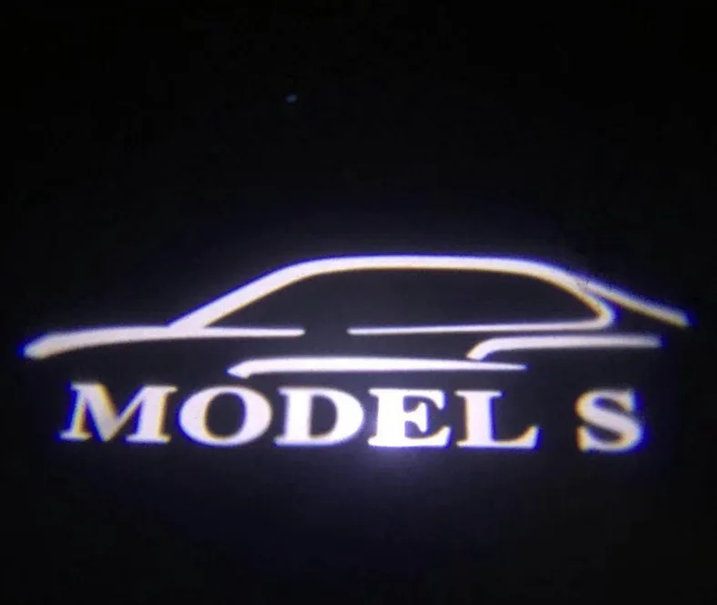 2 шт. для Tesla модель 3 модель S модель X Y светодиодная Автомобильная Дверь Добро пожаловать светильник логотип проектор лазерная лампа Призрак Тень дверной светильник аксессуар - Испускаемый цвет: for logo 1