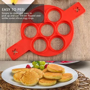 

Environmental Non-Toxic Home Kitchen Accessories Non-Stick Silicone Baking Cake Egg Ring Pancake Cooking Mould Mold