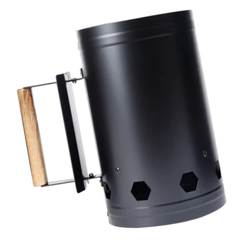 

BBQ Barbecue Chimney Starter Charcoal Grill Steel Quick