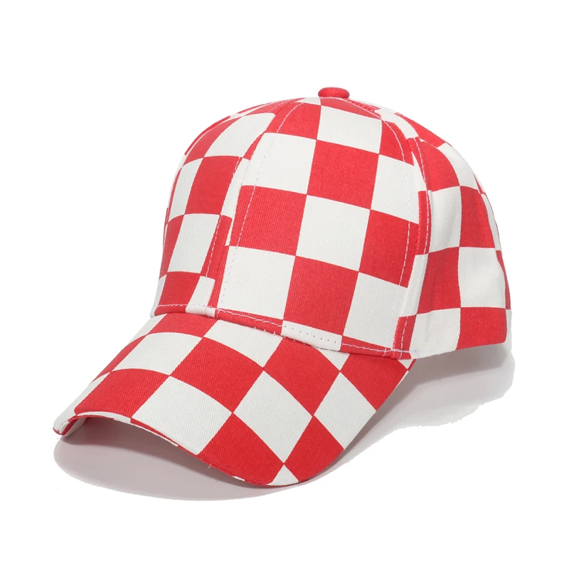 Waliicorners New Fashion Outdoor Sport Dad Hats Black Red Blue Plaid Check Baseball Cap Men 7 H9a92579f3e5a44f8bec3b49db8e0ff17D