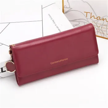 

New Fashion Women Wallets Long Style Multi-functional wallet Purse Fresh PU leather Female Clutch Card Holder