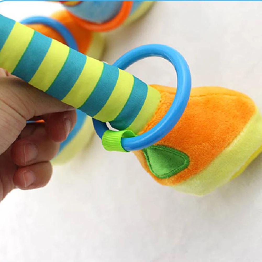 Плюшевый Детский развивающий мягкий жираф животных колокольчики ручная игрушка
