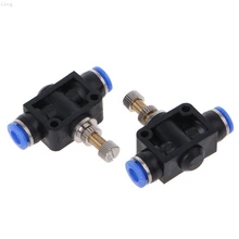 10x толчок в скорости управления Лер 6 мм Пневматический воздушный поток управление клапан разъем