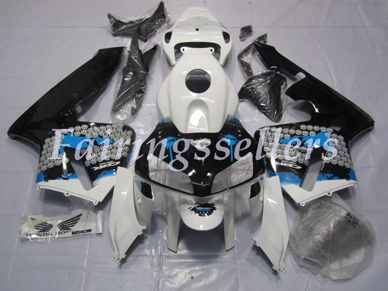 

Top (Injection mold) New ABS Motorcycle Full Fairing Kit Fit For Honda CBR600RR 05 06 F5 2005 2006 Fairings Blue Grey Black