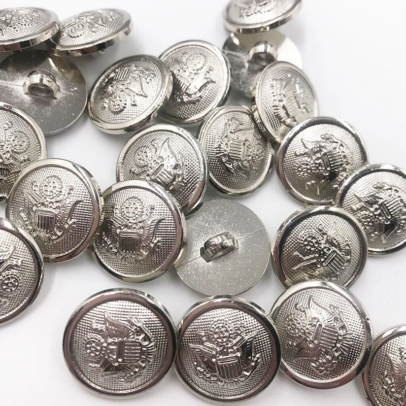 20PCS/pack 20MM Gold/Silver Anchor Buttons Plastic Sewing Accessory Shank Button Garment Clothing PT351 2