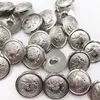 20PCS/pack 20MM Gold/Silver Anchor Buttons Plastic Sewing Accessory Shank Button Garment Clothing PT351 2