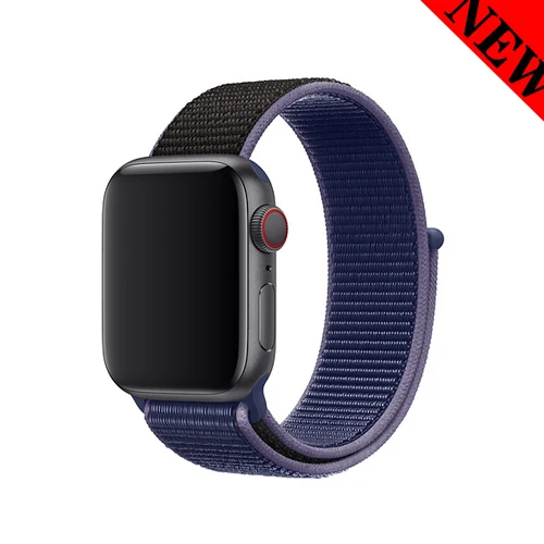 Спортивный бесшовный ремешок для apple watch 4 5 Группа 44 мм 40 мм apple watch, ремешок 42 мм, 38 мм, версия наручных часов iwatch, 5/4/3/2/1 браслет нейлоновый Плетеный ремешок для часов - Цвет ремешка: 43