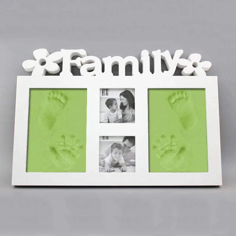  Baby Handprint Footprint Photo Frame Baby Items For Newborns Gifts Souvenirs Hand Cast Gadget Keeps