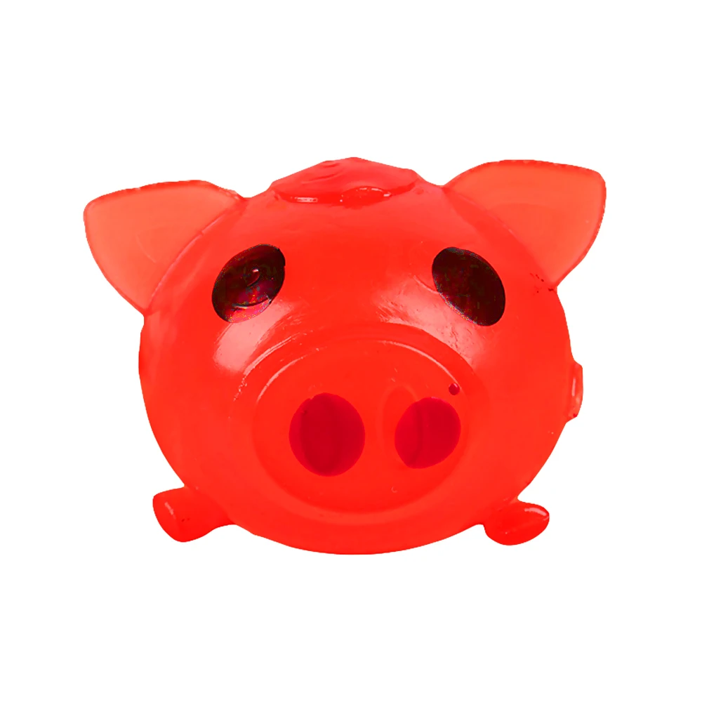 Jelly pig golden cute ball sticky anti-stress TPR vent toy effective decompression soft touch - Цвет: Красный