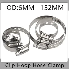 Clip Hoop Hose Clamp Fuel Line Quick Installation Gas Holding Hoop Fire Water Pipe 2 Inch Clamp 304 Stainless Steel