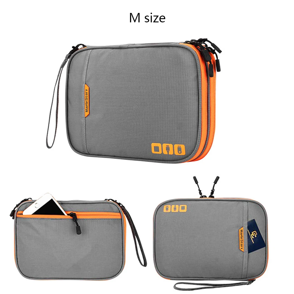 Sac De Rangement Câbles Voyage Double Couche | Organiseur Électronique Portable 23x16x9cm | Protection Anti-Choc