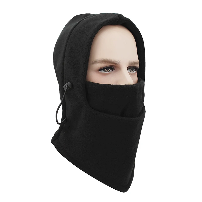 JLETOLI Открытый Осень Зима ветрозащитный флис теплый Facemask лыжный головной убор с капюшоном шапка Велоспорт езда обучение маска