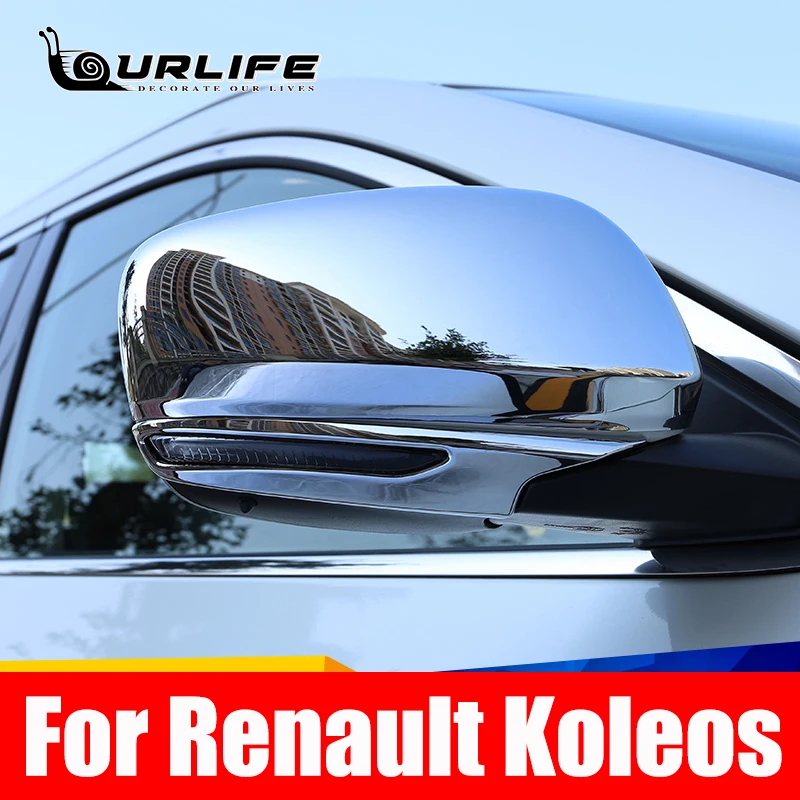 ABS Chrome Car Rear View Rearview Side Glasses Mirror Cover Trim For Renault Koleos 2 Samsung QM6 2016-2021 Accessories