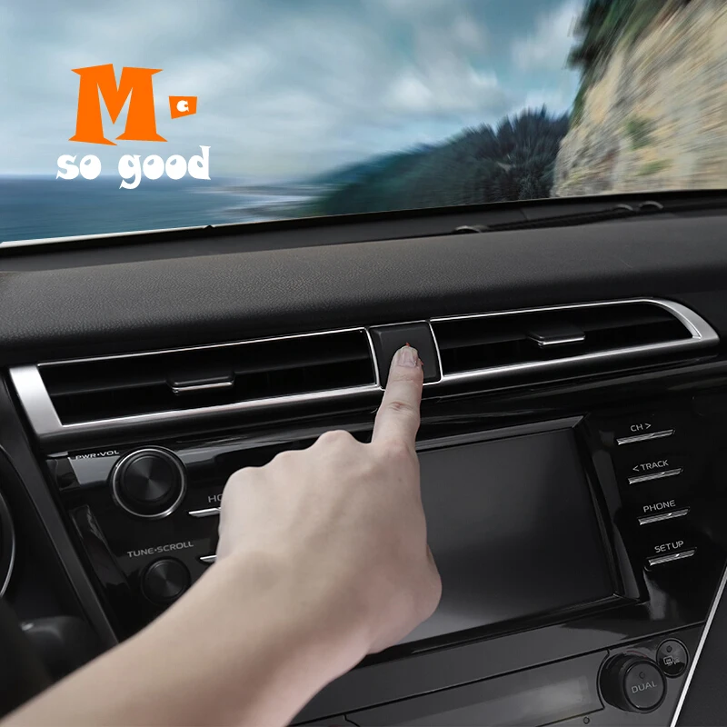 18-19 凯美瑞 中控饰条 亚银  (7)