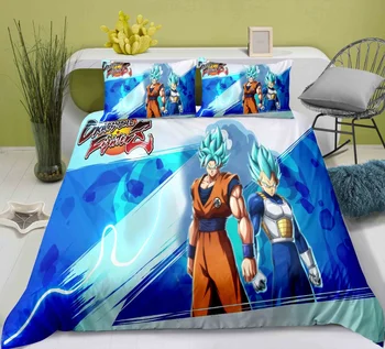 

Comic Dragon Ball Bedding Set Bedroom Decor Kids Boys Gift Hypoallergenic Quilt Cover 1PC Duvet Cover with Pillowcase Dropship