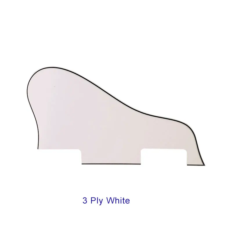 3 Ply White Запчасти для гитары Pleroo на заказ-для левшей No srew hole ES 335 Jazz Archtop Guitar Pickguard Script Plate - Цвет: 3 Ply White