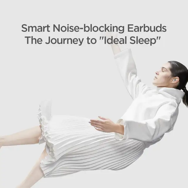 Original Amazfit Zenbuds Earphone Sleep Monitoring Noise Blocking Lightweight Long Battery Life TWS Type-C Case for iOS Android 6