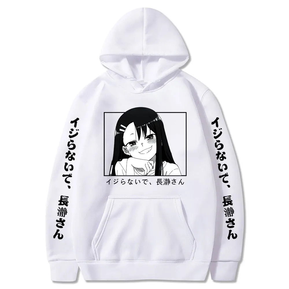 Don't Toy with Me Miss Nagatoro Anime Hoodies Casual Unisex Long Sleeve Hoody Harajuku Pullover Male Sweatshirt | Мужская одежда