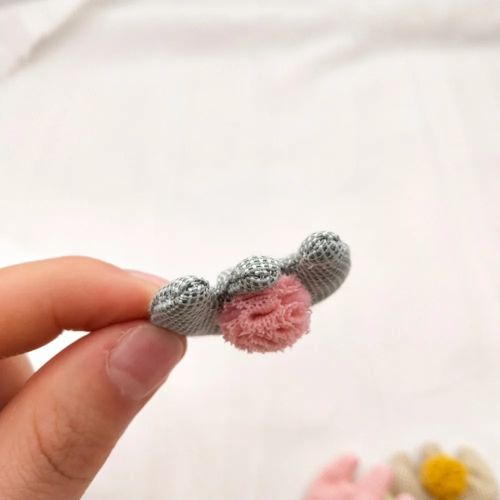 20 шт. ткань плед Корона меховой шар патч DIY швейная одежда головной убор зажим для волос обувь сумка аксессуары материалы для рукоделия