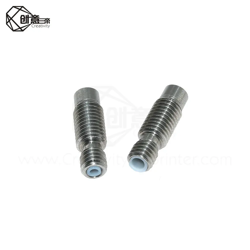 5 шт./лот деталь для 3D принтера V6 Remote Throat Heat Break Hotend M6 нити 1 75/3 0/4 мм горловина v6 из