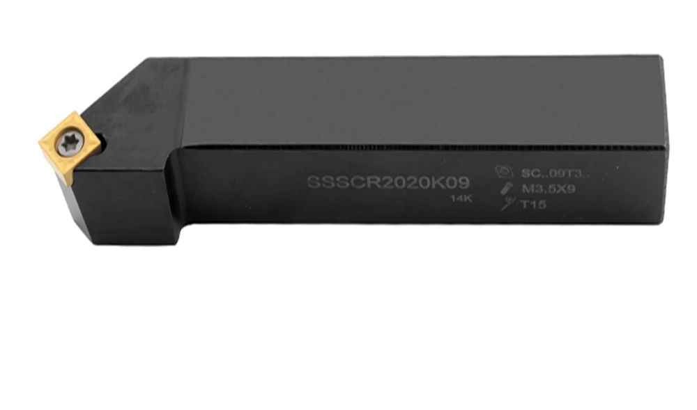 1PCS SSSCR1212H09 SSSCR1616H09 SSSCR2020K09 SSSCR2020K12 SSSCR2525M09 SSSCR2525M12 CNC Drehmaschine Externe Drehen Werkzeug Halter – Detail 5