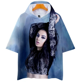

Charli XCX Charlotte Emma Aitchison short-sleeved hooded T-shirt unisex couple love parent-child cosplay kingdom hearts 3