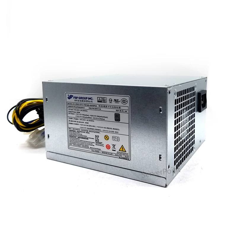 Оригинальный новый источник питания для сервера Lenovo FSP400 40AGPAA 400 Вт 10pin с